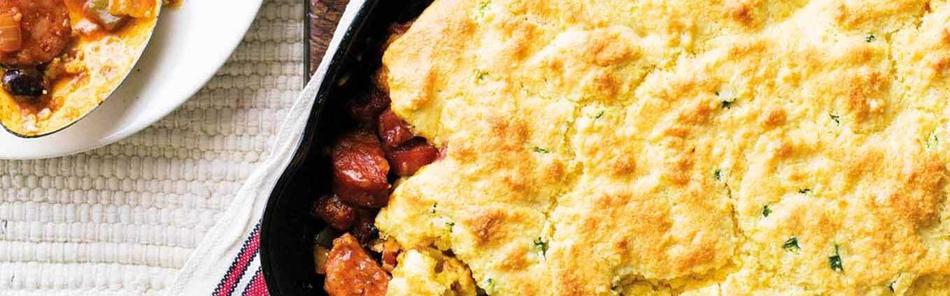 Smoked Sausage Cowboy Pie Recipe