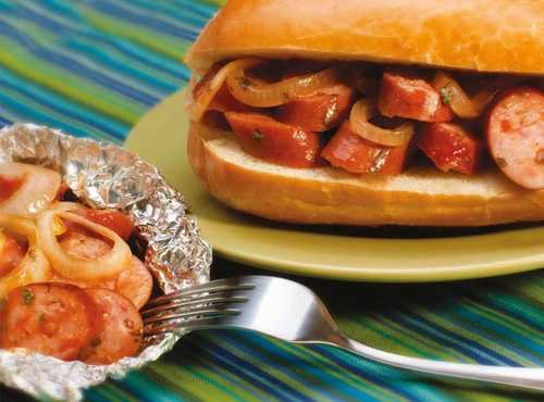 Spicy Sausage Foil Packet Recipe