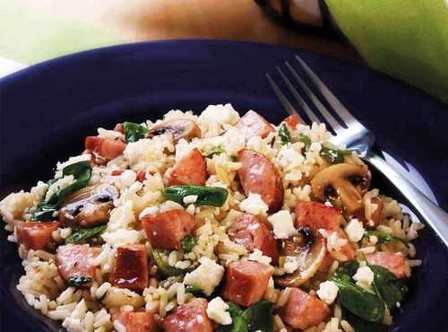 Mediterranean Rice Recipe with Sausage