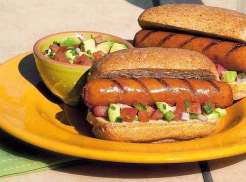 CheddarWurst® with Fresh Avocado Salsa