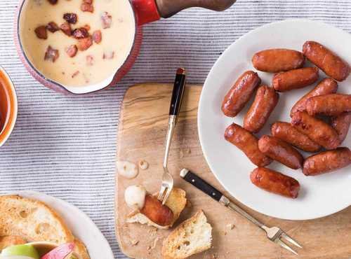 Smoked Sausage and Brie Fondue Recipe